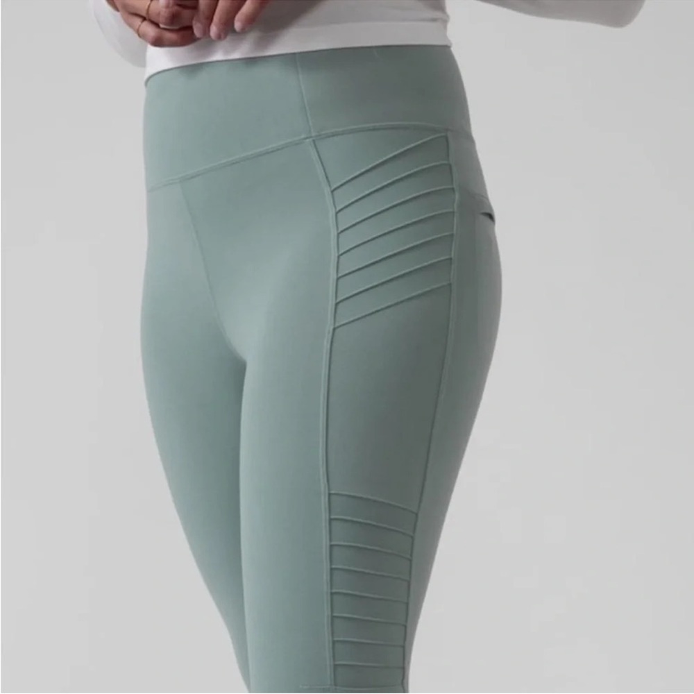 Athleta, size SMALL, Delaney Moto Tight in excellent condition.